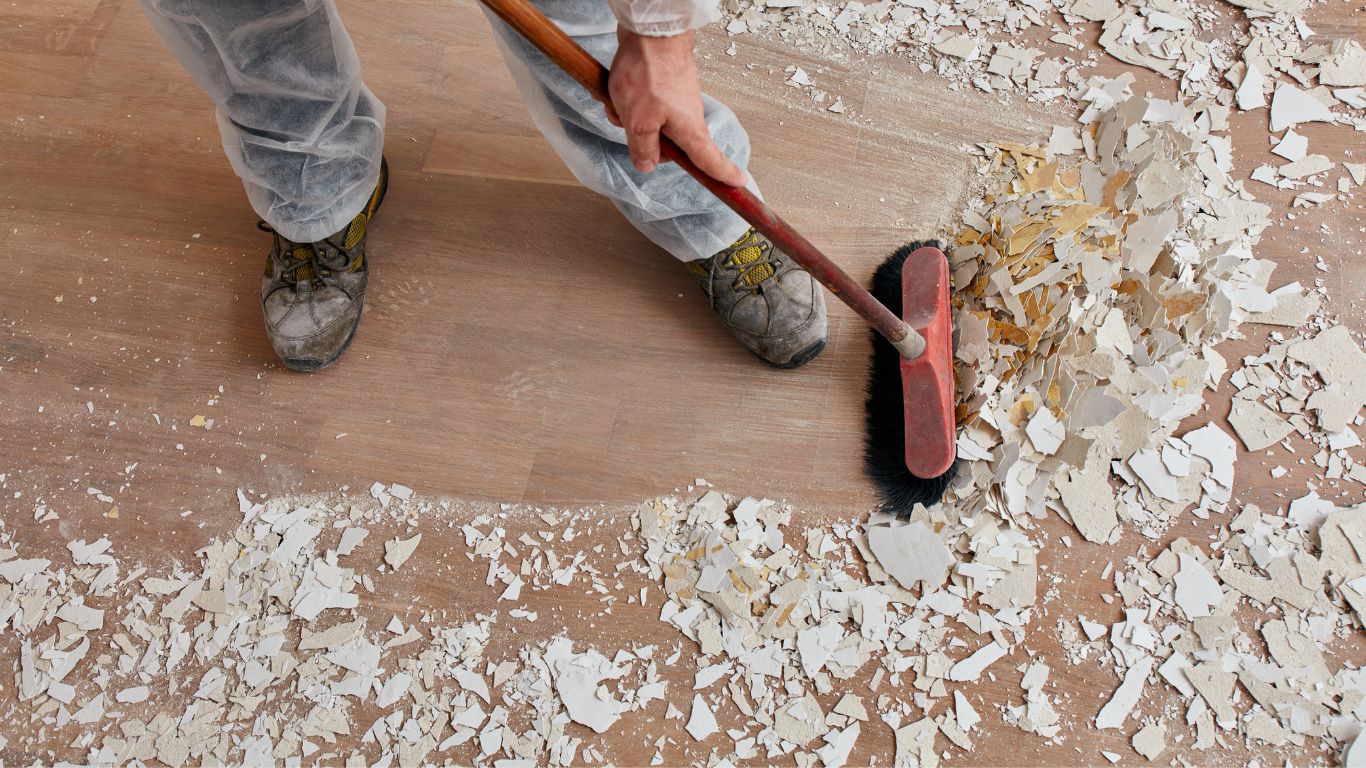 Post-construction sweeping